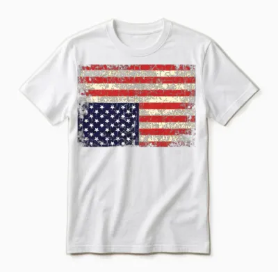 America in Distress Upside Down Unisex T-Shirt - White