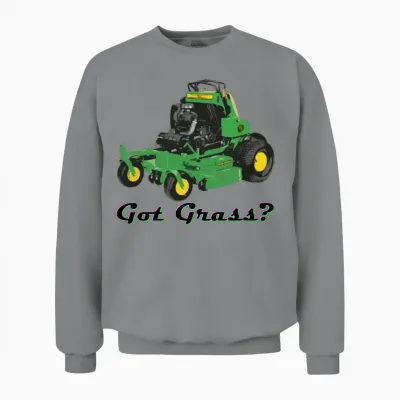 Got Grass? Ready to Mow Unisex Sweatshirt - Sport Grey