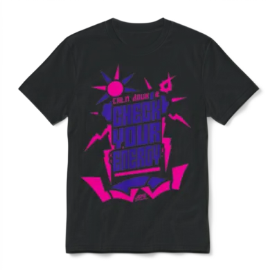 Calm Down & Check Your Energy by Jdg Unisex T-Shirt - Black