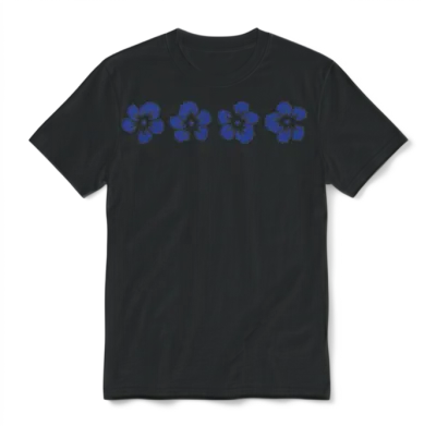 Hawaii Hibiscus Flower Unisex T-Shirt - Black