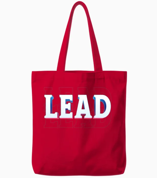Retro - Lead Tote Bags in Red