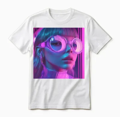 Neon Retro Vision Unisex T-Shirt - White