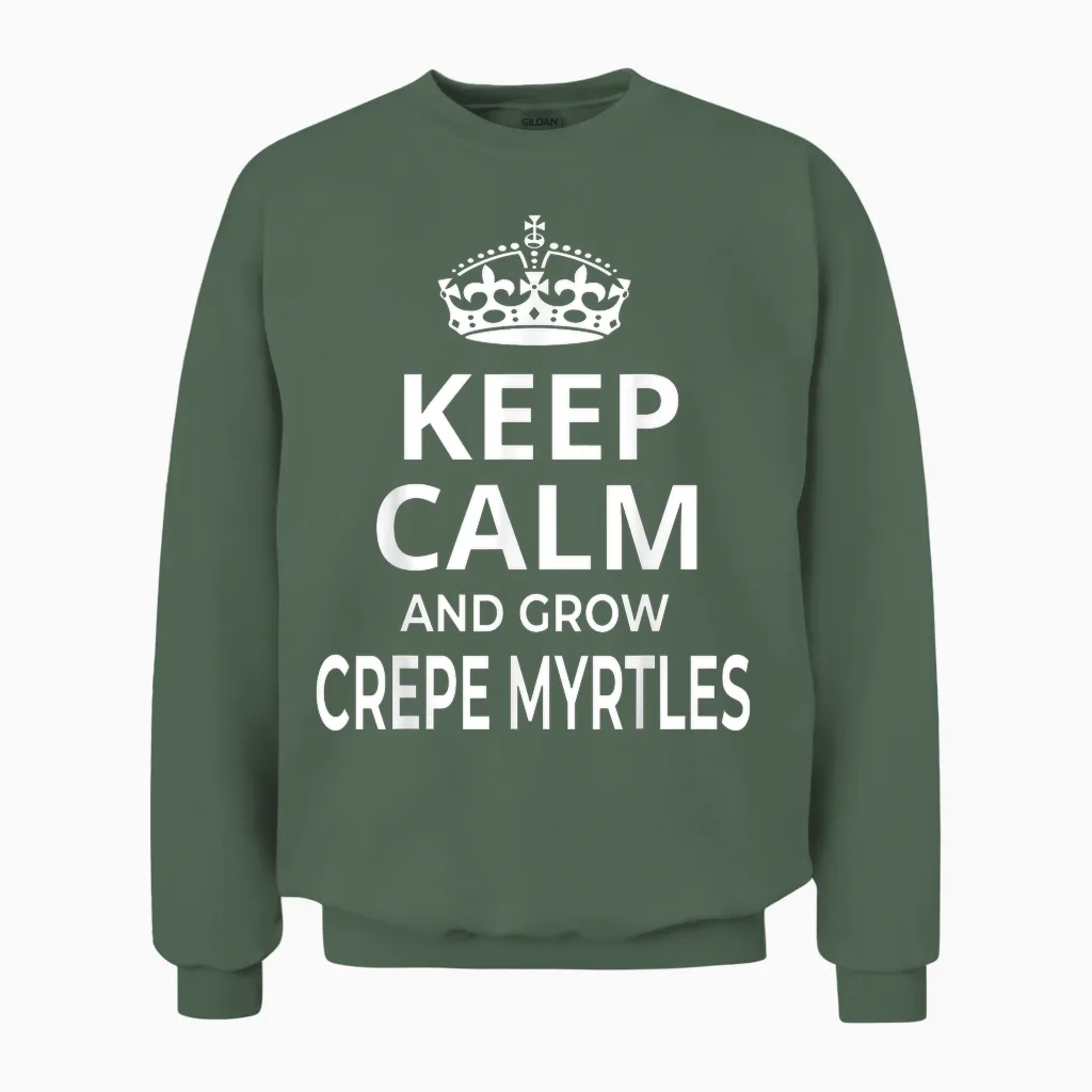 Myrte Crêpe/myrte Crêpe/inscription Humoristique Unisex Sweatshirt in Military Green