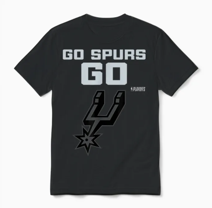 Nba 2026 Playoffs Mantra Spurs Bilboard Unisex T-Shirt in Black