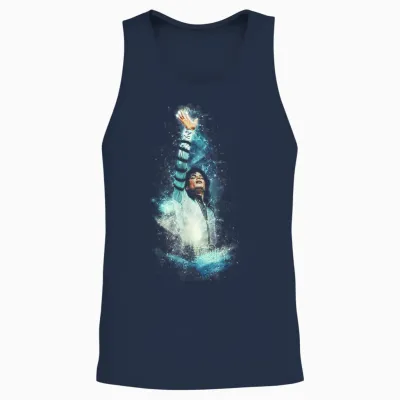Pop Superstar World Tour King of Pop 1988 Unisex Tank Top - Navy