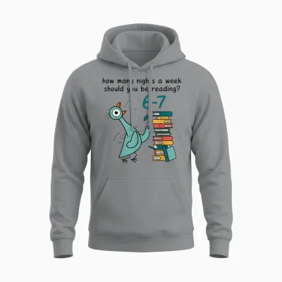 How Many Nights a Week Should You Be Reading 6-7 Unisex Hoodie - Sport Grey