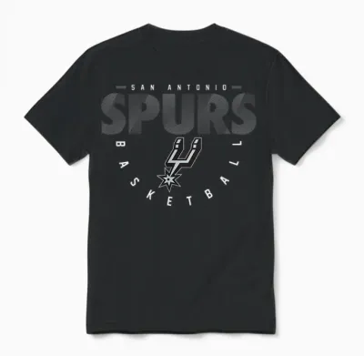 Nba Official San Antonio Spurs Sliced Unisex T-Shirt - Black