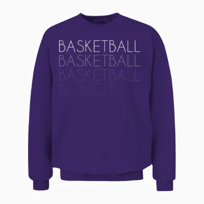 Basketball Retro Unisex Sweatshirt - Purple