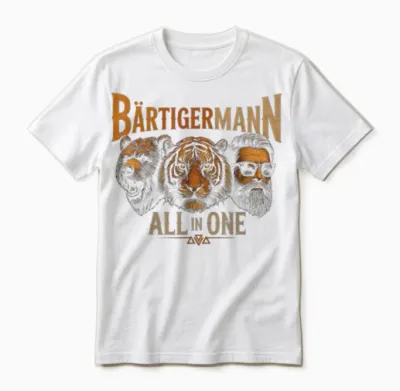 Bart Vollbart Bartpflege Hipster Männer Bart Bärtiger Mann Unisex T-Shirt - White
