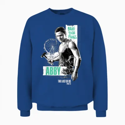 The Last of Us Bare Your Fangs Abby the Last of Us Part Ii Unisex Sweatshirt - Royal