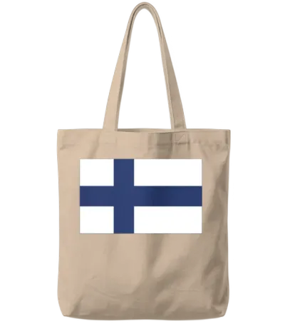 Flag of Finland, Finlands Flag, Flag Finland Tote Bags - Natural