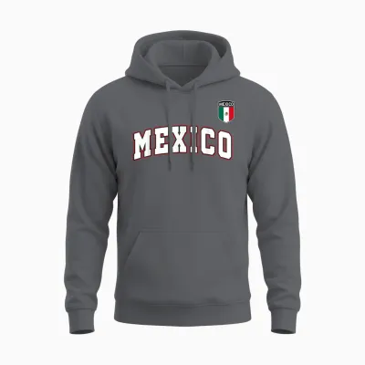 Mexico Flag Mexican Pride Unisex Hoodie - Charcoal