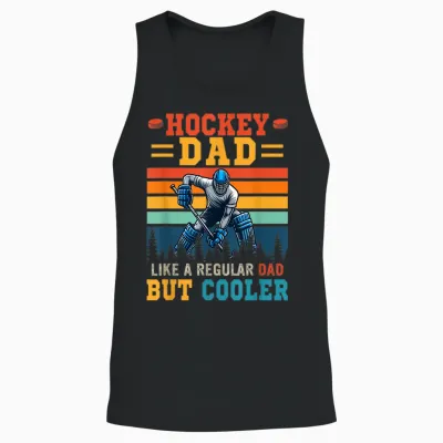 Hockey Dad Definition Cooler Vatertag Spieler Liebhaber Unisex Tank Top - Black