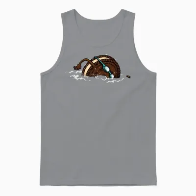 Funny Swimming Oreo Unisex Tank Top - Sport Grey