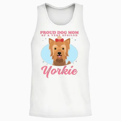 Yorkshire Terrier Dog Mom Yorkie Dogs Unisex Tank Top - White