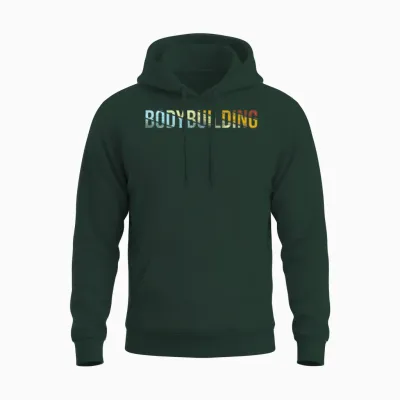 Body Building Retro Unisex Hoodie - Forest