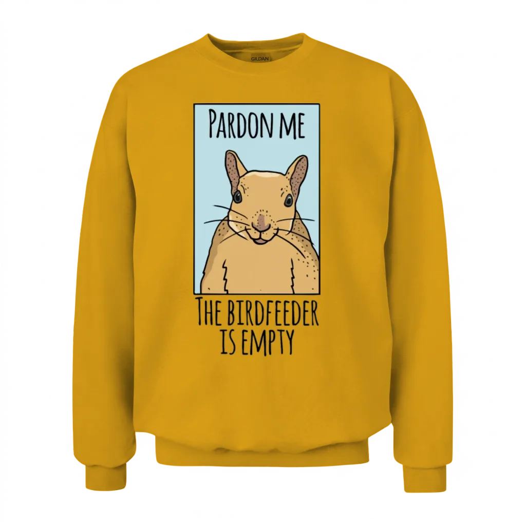 Squirrel Gag Funny Squirrel Lover Unisex Sweatshirt - Gold