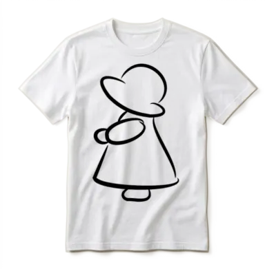 Timeless Charm of Sunbonnet Sue #sbsl1 Unisex T-Shirt - White