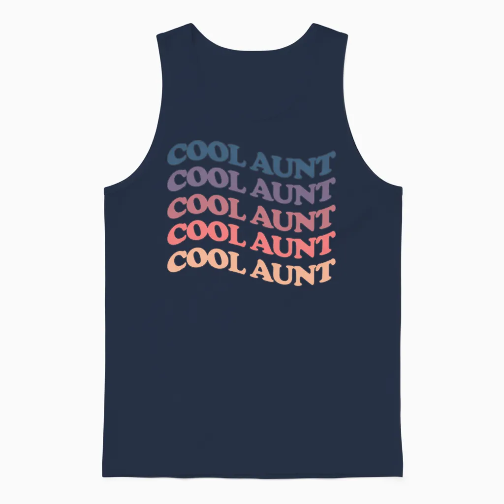 A Retro Rainbow for as and Aie Unisex Tank Top - Navy