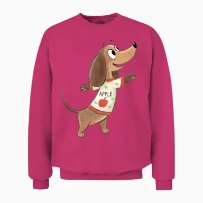 Cute Dog Unisex Sweatshirt - Heliconia