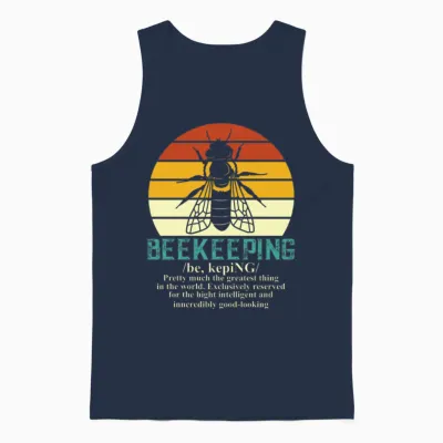 Funny Beekeeping Definition Unisex Tank Top - Navy