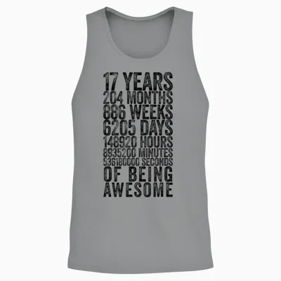 Chemise Humoristique Pour 17e Anniversaire Old Meter Funny 17 Ans Cadeaux Unisex Tank Top - Sport Grey