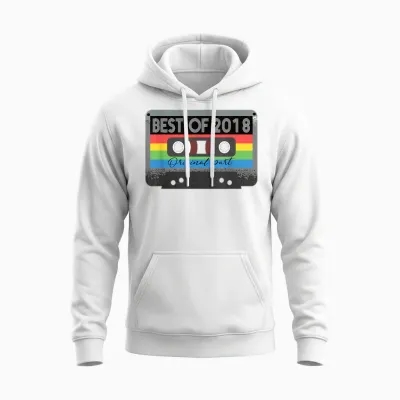 Best of 2018 Vintage Kassette Retro Geburtstag Unisex Hoodie - White