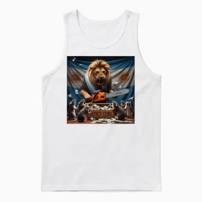 Zero Deficit - Viva La Libertad Carajo - Javier Milei T-Shirt, Black, S Unisex Tank Top - White