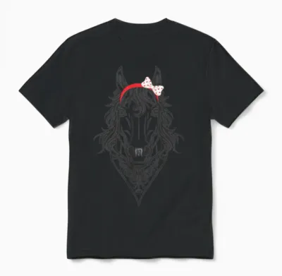 Horse Bandana T Shirt for Horse Lover Unisex T-Shirt - Black