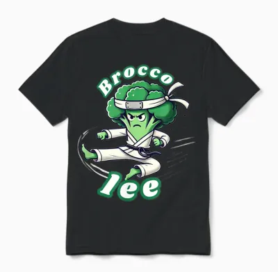 Broco Lee Humour T-Shirt, Black, S Unisex T-Shirt - Black