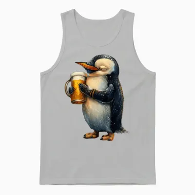 Pinguin Bier Unisex Tank Top - Ash