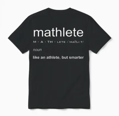 Mathlete Definition Nerd Geek Mathematik Geschenke Lustige Mathematik Unisex T-Shirt - Black