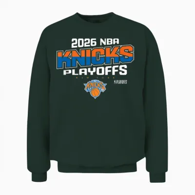 Nba Official 2026 Playoffs New York Knicks Top Level Unisex Sweatshirt - Forest