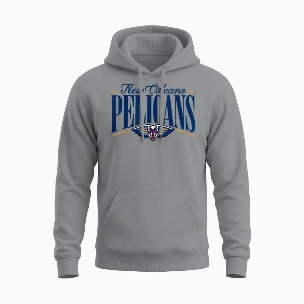 Nba - Logo De La New Orleans Pelicans Unisex Hoodie in Sport Grey