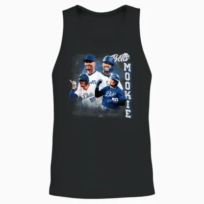 Mookie Betts | Los Angeles Baseball Mlb Player | Mlbbet5004 Unisex Tank Top - Black