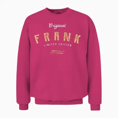 Frank Limited Edition T-Shirt, Black, S Unisex Sweatshirt - Heliconia