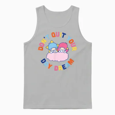 Little Twin Stars Don't Quit Your Day Dream Unisex Tank Top - Ash