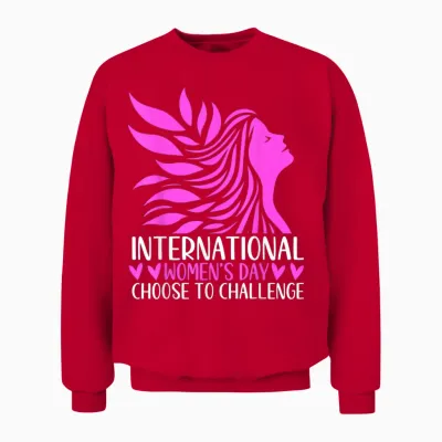 International Women's Day Choose to Challenge Unisex Sweatshirt - Red