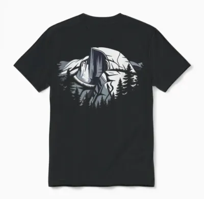 Altitude Du Half Dome Randonneur De Sommet Unisex T-Shirt - Black