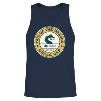 Tail of the Dragon Deals Gap Motorcycle Road Unisex Tank Top - Navy – 2