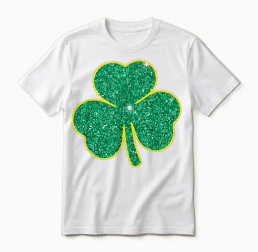 Leprechaun's Pick: Happy St. Patrick's Day Shamrock Paddy T-Shirt, Black, S Unisex T-Shirt in White