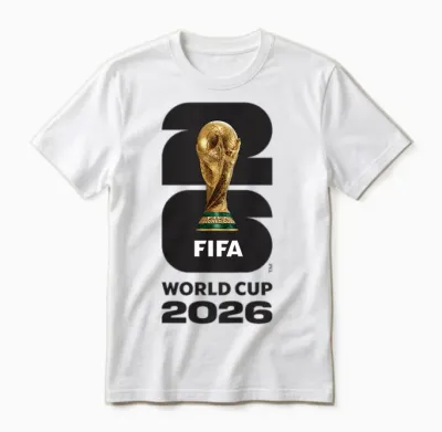 Kinder Fifa World Cup26 Fifa Gold Trophäe Unisex T-Shirt - White