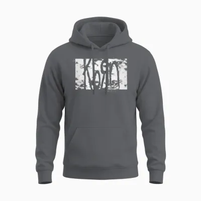 Korn Gritty Logo Unisex Hoodie - Charcoal