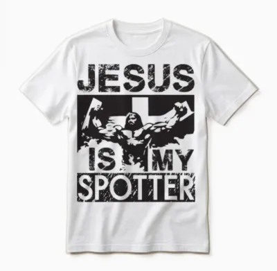 Jesus Is My Spotter Unisex T-Shirt - White