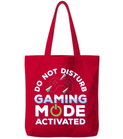 Do Not Disrurb by 88street Tote Bags - Red