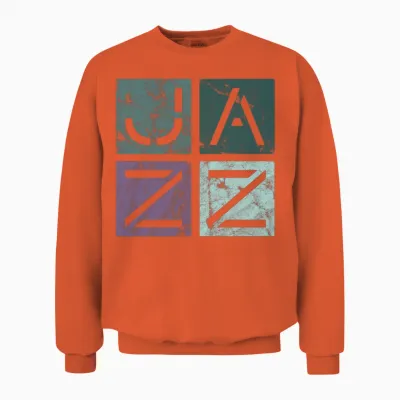 Jazz Retro Unisex Sweatshirt - Orange