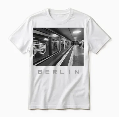 Berlin Souvenir Foto S-Bahn Unisex T-Shirt - White