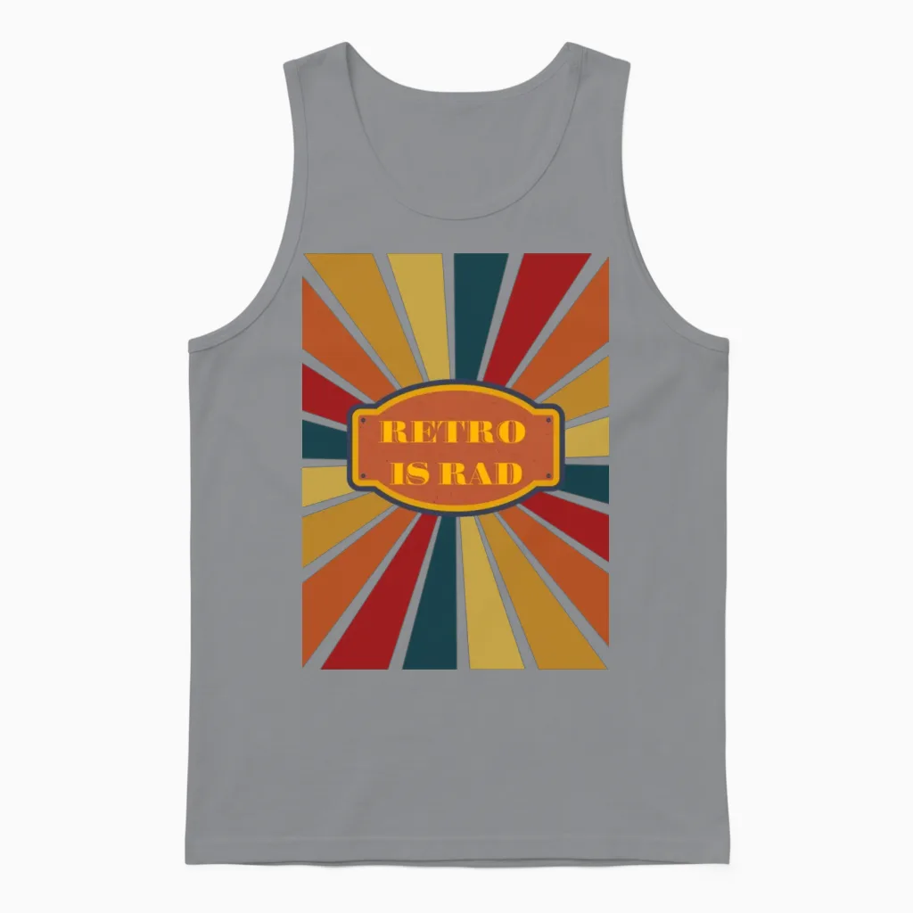 Retro Is Rad Unisex Tank Top - Sport Grey