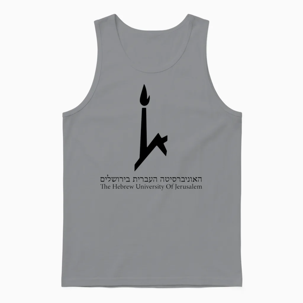 Hebrew University of Jerusalem Unisex Tank Top in Sport Grey