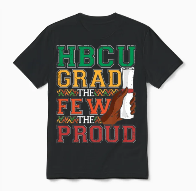 Historically Black Colleges and Universities Grad Unisex T-Shirt in Black